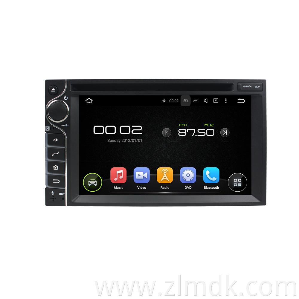 6.2 inch 1 din universal car dvd player 